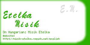 etelka misik business card